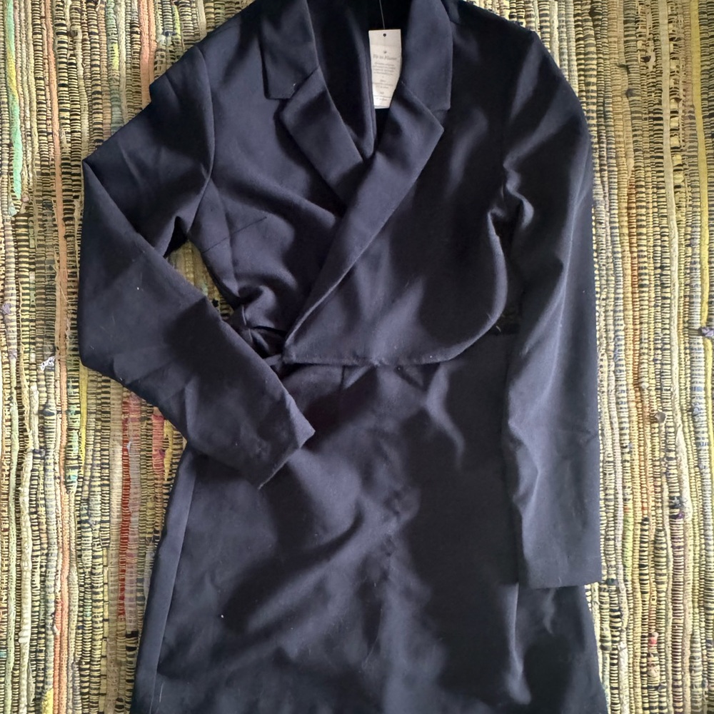 Abercrombie & Fitch Black open front wrap dress Dress